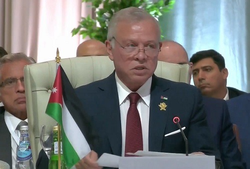 ملك الأردن يؤكد أن المجتمع الدولي سمح لإسرائيل أن تكون فوق القانون